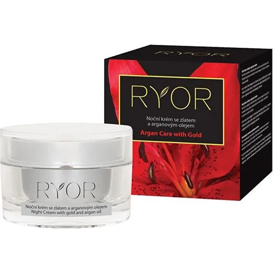 Ryor Natcreme med guld og arganolie 50 ml