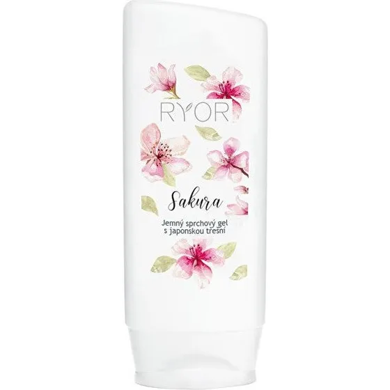 Ryor Mild showergel med japansk sakura-kirsebær 200 ml