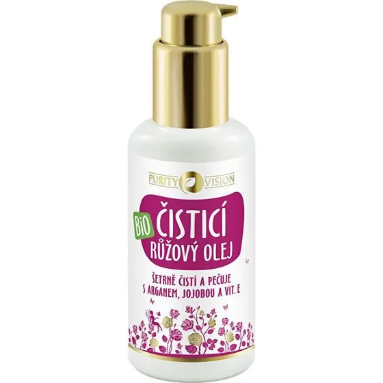 Purity Vision Økologisk Renseolie Pink med Argan & Jojoba - 100ml
