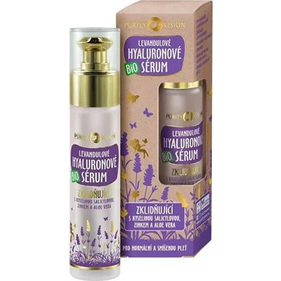 Purity Vision Økologisk Lavendel Hyaluronisk Serum - 50ml