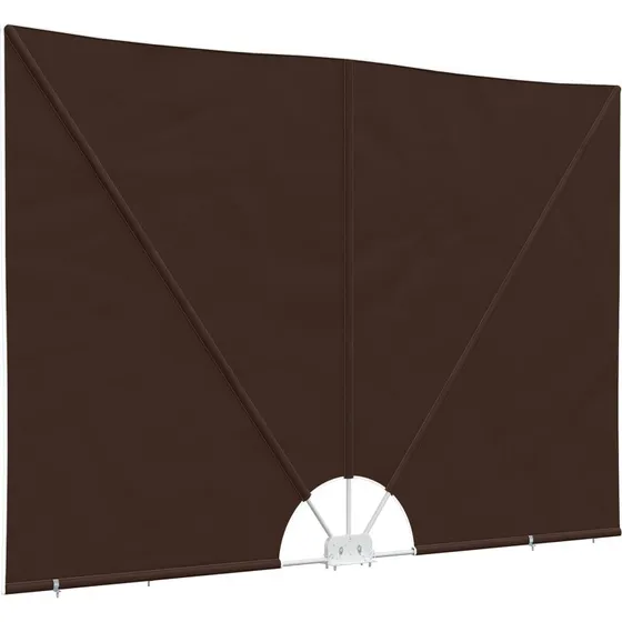 vidaXL Balkonafskærmning 150 x 300 cm - Brun Polyester