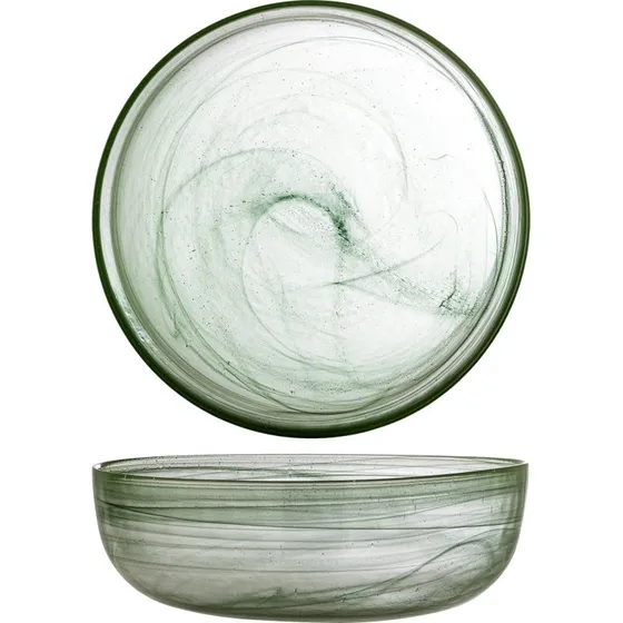 Bloomingville Amelie Skål - Grøn Glas - Ø 27 cm