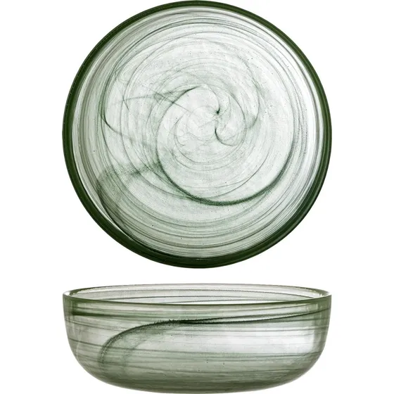 Bloomingville Amelie Skål - Grøn Glas - 21,5 cm