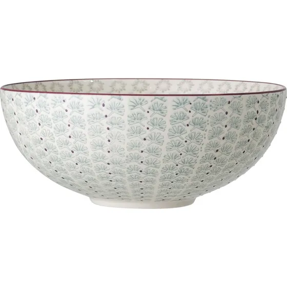 Bloomingville Maya Skål - Grøn Stentøj Ø28,5 cm