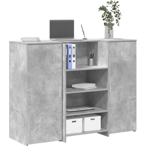 vidaXL receptionsskranke 135x50x103,5 cm - betongrå
