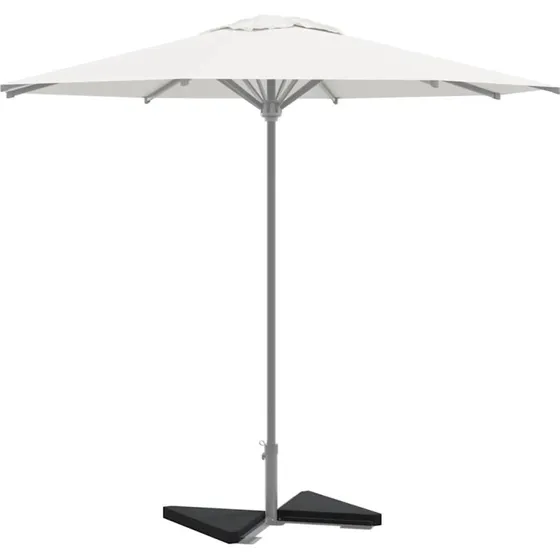 vidaXL Parasolvægtplader 2 stk. Granit 14 kg Sort