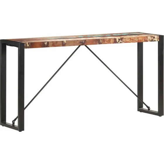 vidaXL konsolbord 150 x 35 x 76 cm i massivt genbrugstræ