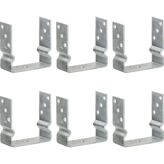 vidaXL jordankre 6 stk. 14x6x15 cm galvaniseret stål