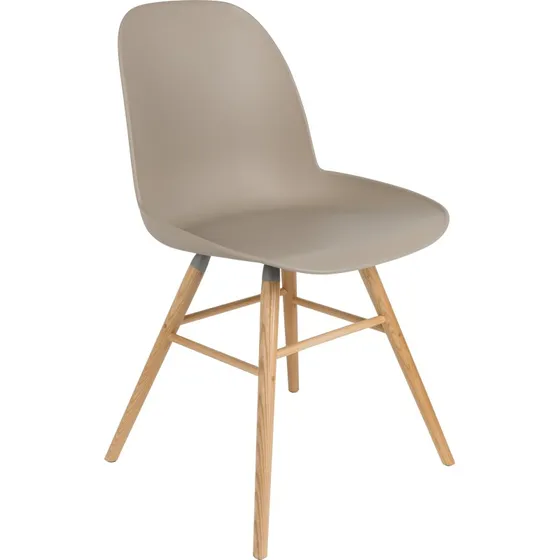 Zuiver Albert Kuip spisebordsstol - Taupe & Natur Ask