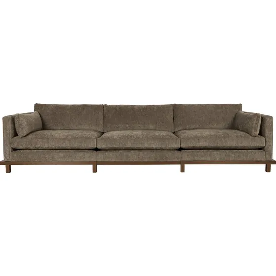 Zuiver Blossom 4,5-personers sofa - Moss stof og egetræ
