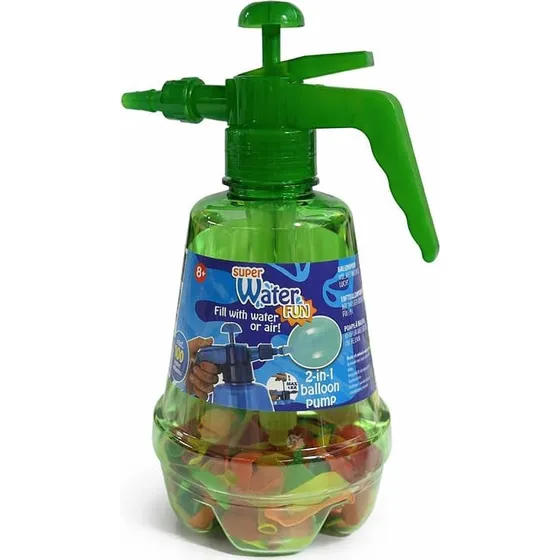 Pumpespray med 100 vandballoner - Grøn
