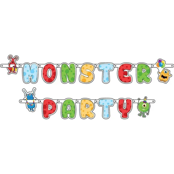 Haza Witbaard Letter Garland Monster Party