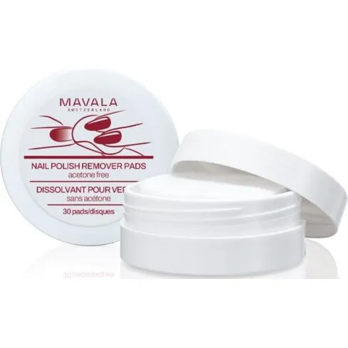 Mavala Neglelakfjerner Pads uden acetone, 30 stk.