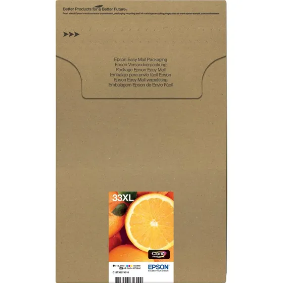 Epson 33XL Multipack Sort, Gul, Cyan, Magenta & Foto-sort