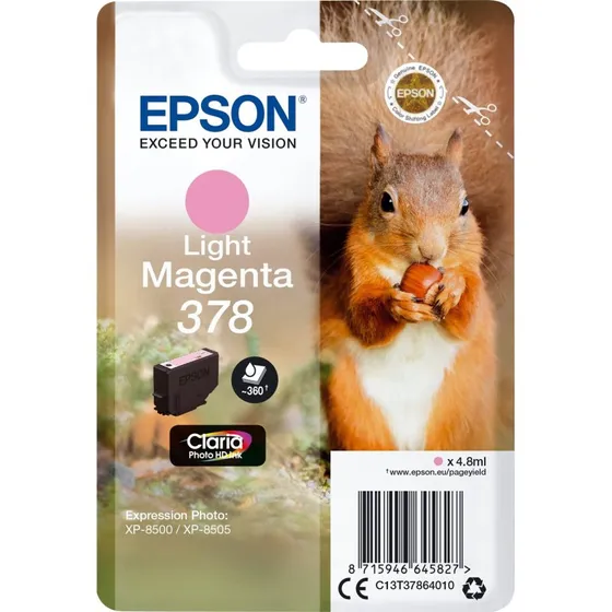 Epson 378 Lys Magenta Blækpatron - 360 sider (C13T37864020)