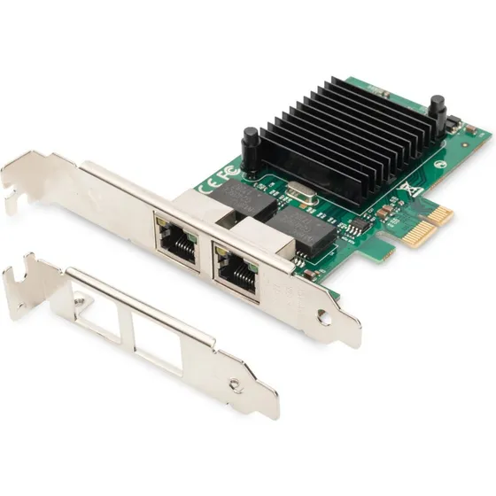 Digitus DN-10132 Gigabit PCIe netværkskort 2xRJ45