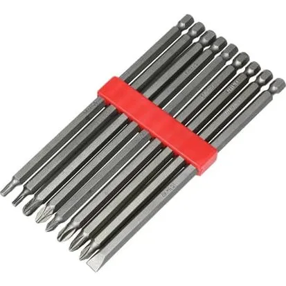 Bitsæt mix 10 stk. PZ/Torx/PH 150 mm