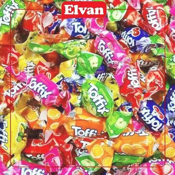 Elvan Toffix Frugtbolsjer med Frugtfyld 1000g