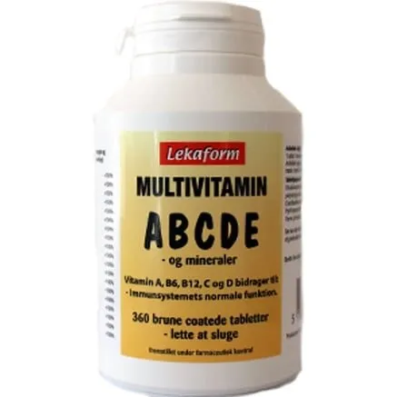Lekaform Multivitamin ABCDE 360 tabletter