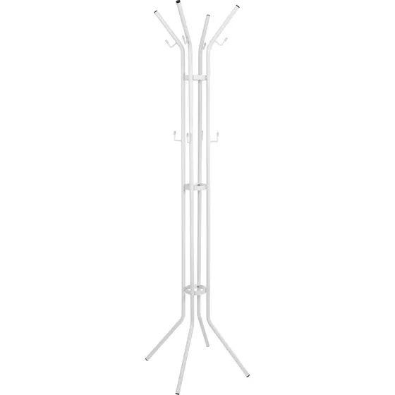 Spinder Design Jessy Knagerække og frakkestativ i hvidt stål, 170 cm