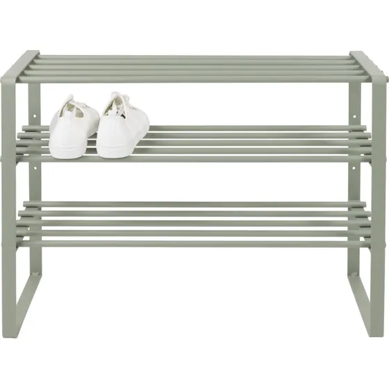 Spinder Design Rex SR 2 skoreol, støvgrøn stål (70x29 cm)