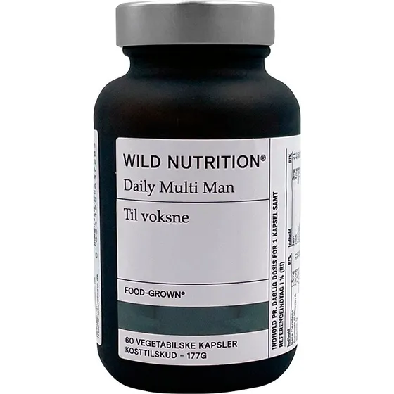 Wild Nutrition Food-Grown Daily Multi Man – 60 kaps.