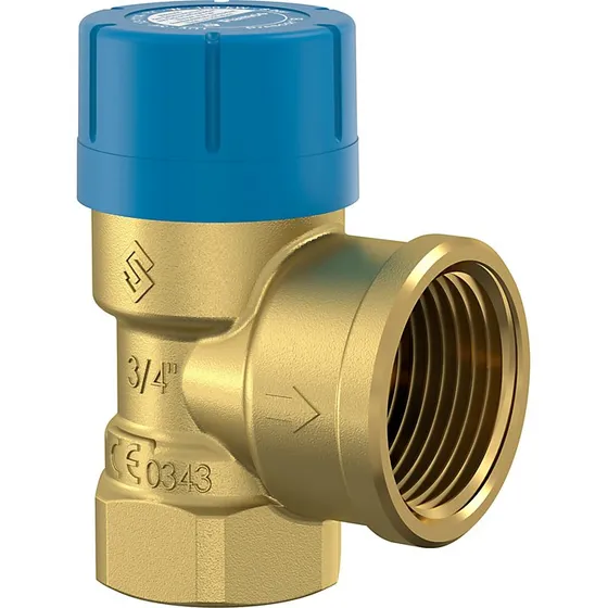 Flamco Prescor B sikkerhedsventil 3/4'' 6.0 bar, muffe-muffe