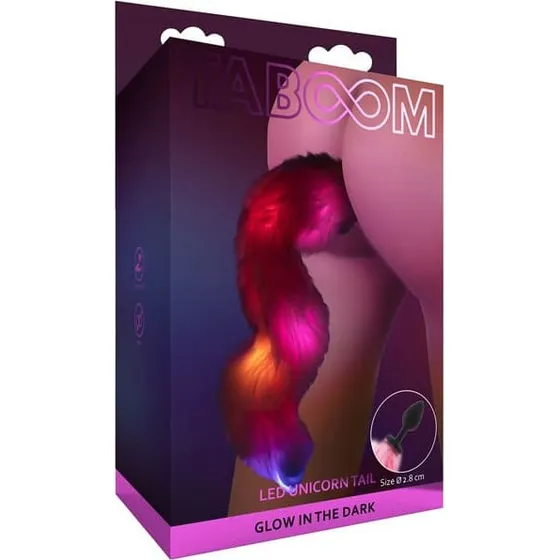 Taboom LED Unicorn Tail & Buttplug med hale