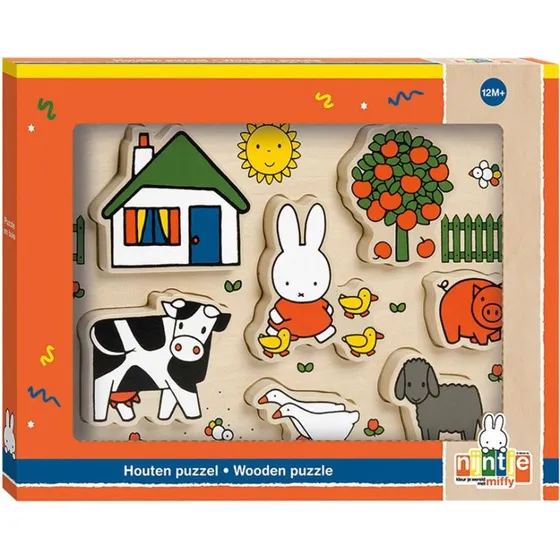 Bambolino Miffy Træpuslespil med 7 figurer