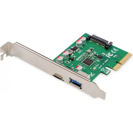 Digitus DS-30225 PCIe til USB 3.2 Gen 2 (10Gb/s) - Grøn