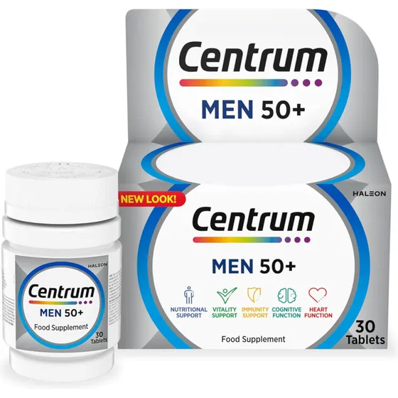 Centrum Men 50+ multivitaminer 30 tabletter