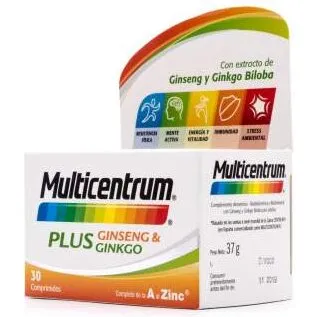 Centrum Plus Ginseng & Ginkgo 30 tabletter