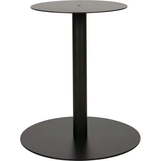 WOOOD Tablo Round bordben - Sort metal Ø64 H73