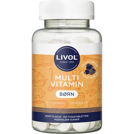 Livol Multi Børn Frugtsmag 150 stk