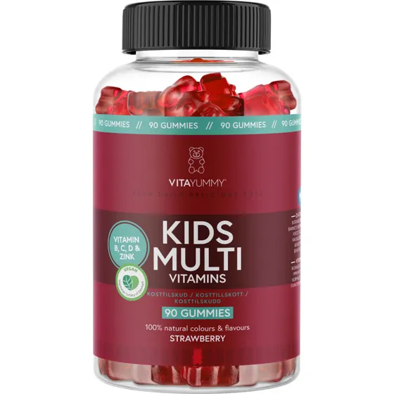 VitaYummy Kids Multi (Jordbær) 90 stk