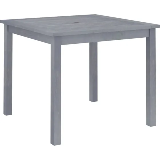 vidaXL havebord 88x88x74 cm i massivt akacietræ, grå