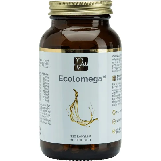 Ecolomega Omega-3, 120 kapsler