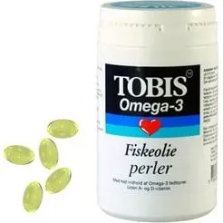 Tobis Fiskeolie Omega-3 500 mg – 200 perler