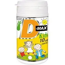 D-Max Kids 10 µg pære – 90 tyggetabletter