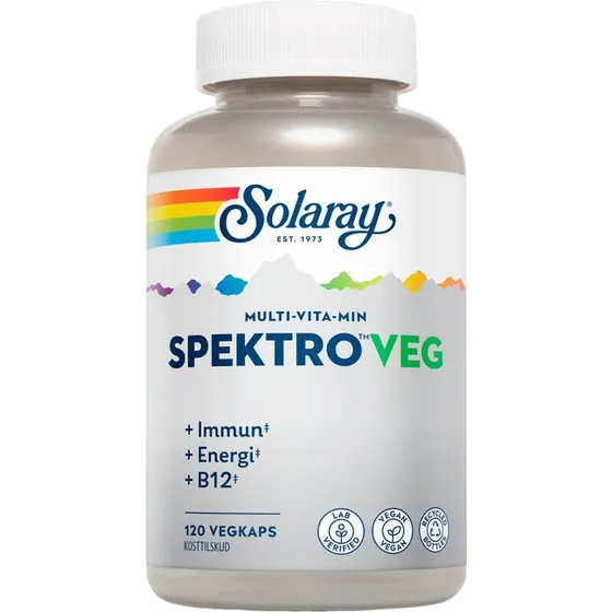 Solaray SpektroVEG vegansk multivitamin 120 kaps.