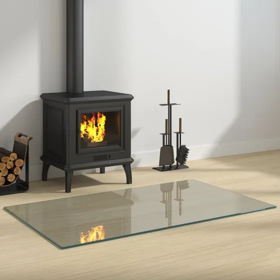 vidaXL Pejs glasplade Transparent 100 x 60 cm