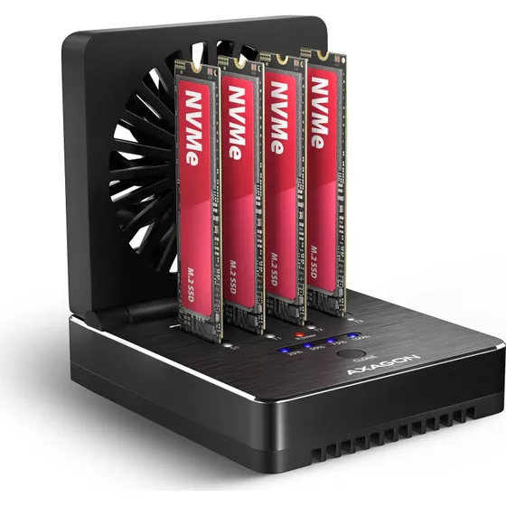Axagon ADSA-M2C44 USB4 M.2 NVMe SSD Dockingstation, Sort