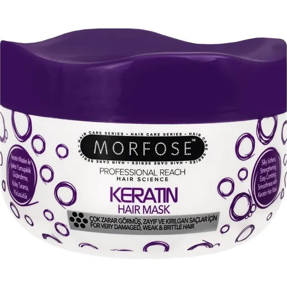 La Morfose Keratin Hårmaske - Genopbyggende til skadet hår, 500 ml
