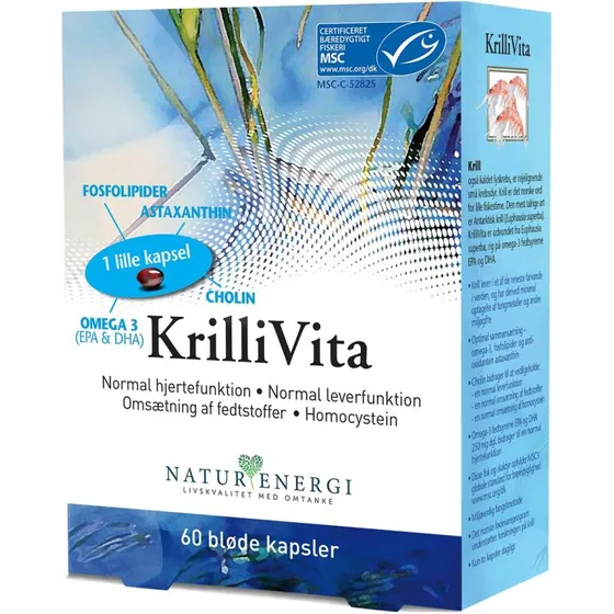 Natur Energi KrilliVita Omega-3 60 kapsler