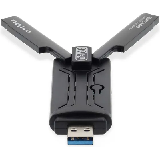 Nedis AX5400 Triple Band USB3.0 Wi‑Fi-dongle (2,4/5/6 GHz)