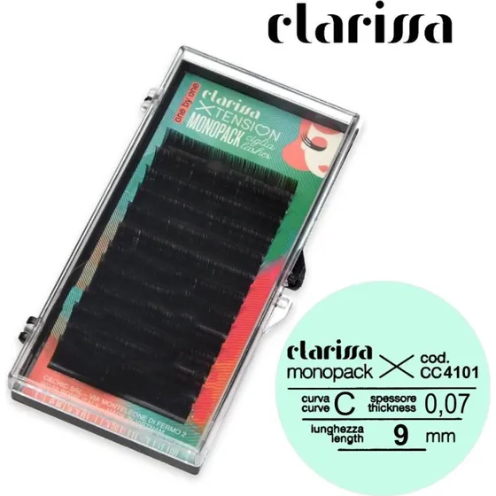 Clarissa Curvy Eyelash C-bøjning 0,07 mm - 9 mm