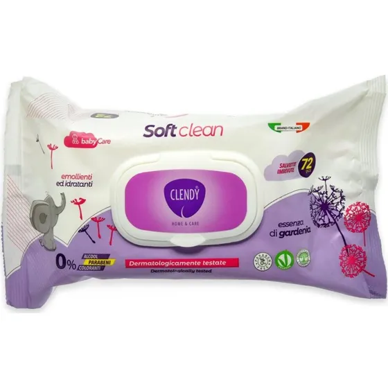 Clendy Soft Clean vådservietter til baby, 72 stk.