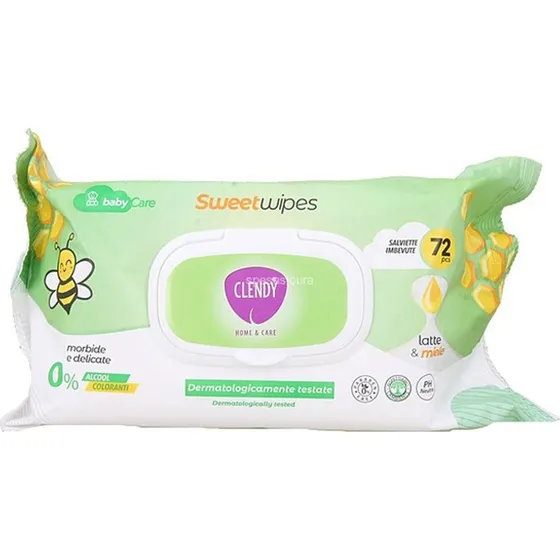 Clendy Baby Clean Vådservietter Honning 64 stk.