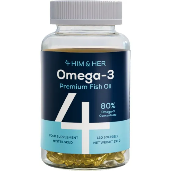 4HIM & HER Omega-3 120 kaps – 80% pharma-grade triglycerid