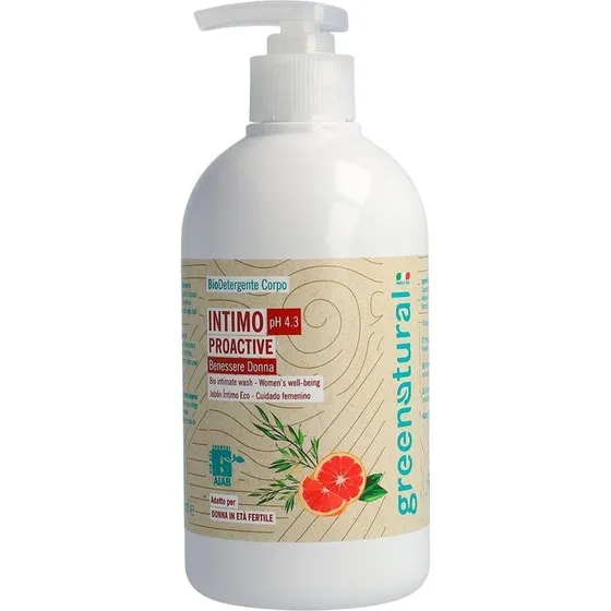 Greenatural Proaktiv Ph 4.3 Bio Gel Intimvask 500 ml